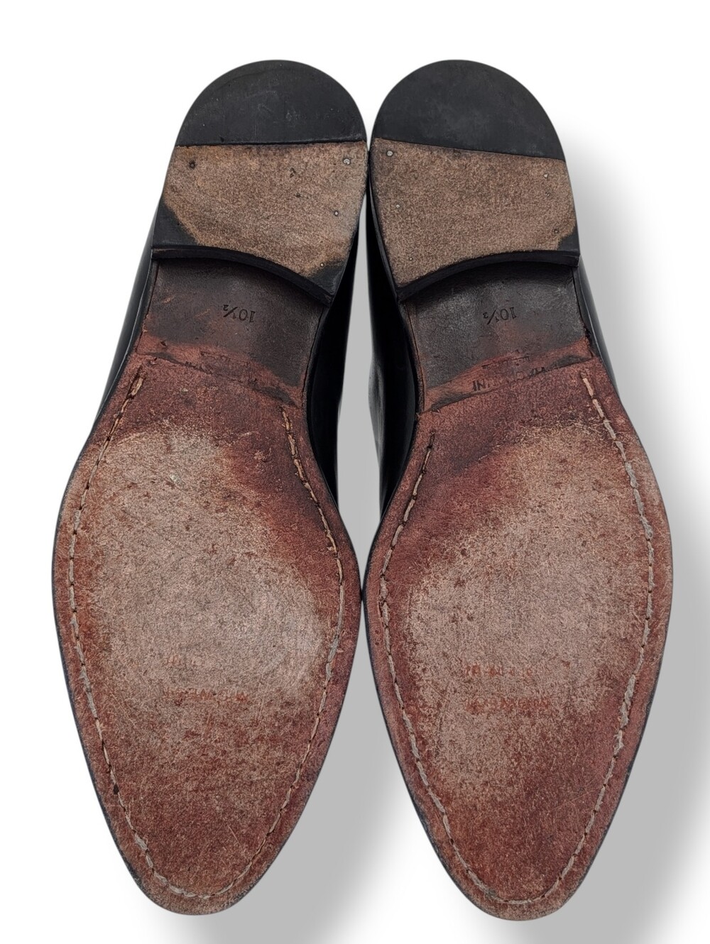 Magnanni Black Leather Oxford Dress Shoes - Picture 16 of 17